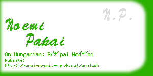 noemi papai business card